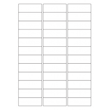 40579 - Label Size 63.5mm x 23mm - 36 label(s) per sheet 40579 - Label Size 63.5mm x 23mm - 36 label(s) per sheet