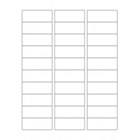 40582 - Label Size 64mm x 25.4mm - 30 label(s) per sheet 40582 - Label Size 64mm x 25.4mm - 30 label(s) per sheet