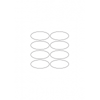 40583 - Label Size 55mm x 25mm - 8 label(s) per sheet 40583 - Label Size 55mm x 25mm - 8 label(s) per sheet
