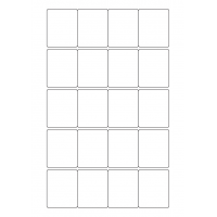 40585 - Label Size 42mm x 52mm - 20 label(s) per sheet 40585 - Label Size 42mm x 52mm - 20 label(s) per sheet