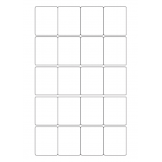 40585 - Label Size 42mm x 52mm - 20 label(s) per sheet 40585 - Label Size 42mm x 52mm - 20 label(s) per sheet