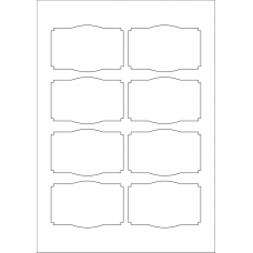 40587 - Label Size 85mm x 55mm - 8 label(s) per sheet 40587 - Label Size 85mm x 55mm - 8 label(s) per sheet
