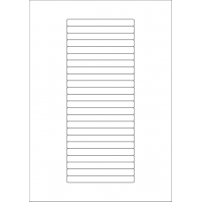 40588 - Label Size 100mm x 10mm - 24 label(s) per sheet 40588 - Label Size 100mm x 10mm - 24 label(s) per sheet