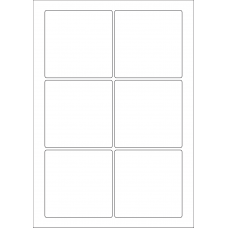 40590 - Label Size 88mm x 88mm - 6 label(s) per sheet 40590 - Label Size 88mm x 88mm - 6 label(s) per sheet