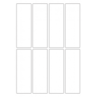 40591 - Label Size 45mm x 135mm - 8 label(s) per sheet 40591 - Label Size 45mm x 135mm - 8 label(s) per sheet