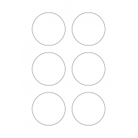 40594 - Label Size 71mm dia - 6 label(s) per sheet 40594 - Label Size 71mm dia - 6 label(s) per sheet