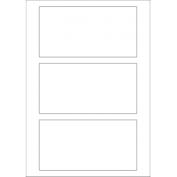 40597 - Label Size 165mm x 85mm - 3 label(s) per sheet 40597 - Label Size 165mm x 85mm - 3 label(s) per sheet