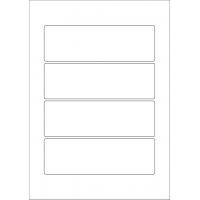 40598 - Label Size 165mm x 53mm - 4 label(s) per sheet 40598 - Label Size 165mm x 53mm - 4 label(s) per sheet