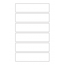 40599 - Label Size 155mm x 40mm - 6 label(s) per sheet 40599 - Label Size 155mm x 40mm - 6 label(s) per sheet