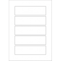 40600 - Label Size 151mm x 43mm - 5 label(s) per sheet 40600 - Label Size 151mm x 43mm - 5 label(s) per sheet