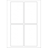 40603 - Label Size 80mm x 135mm - 4 label(s) per sheet 40603 - Label Size 80mm x 135mm - 4 label(s) per sheet