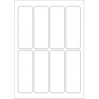 40604 - Label Size 44mm x 128mm - 8 label(s) per sheet 40604 - Label Size 44mm x 128mm - 8 label(s) per sheet
