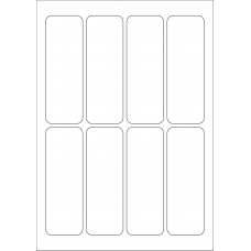 40604 - Label Size 44mm x 128mm - 8 label(s) per sheet 40604 - Label Size 44mm x 128mm - 8 label(s) per sheet
