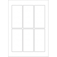 40606 - Label Size 55mm x 119mm - 6 label(s) per sheet 40606 - Label Size 55mm x 119mm - 6 label(s) per sheet
