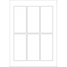 40606 - Label Size 55mm x 119mm - 6 label(s) per sheet 40606 - Label Size 55mm x 119mm - 6 label(s) per sheet