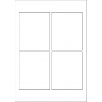 40609 - Label Size 90mm x 110mm - 4 label(s) per sheet 40609 - Label Size 90mm x 110mm - 4 label(s) per sheet