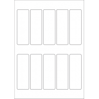 40611 - Label Size 35mm x 105.25mm - 10 label(s) per sheet 40611 - Label Size 35mm x 105.25mm - 10 label(s) per sheet