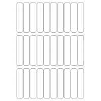 40619 - Label Size 18mm x 88mm - 30 label(s) per sheet 40619 - Label Size 18mm x 88mm - 30 label(s) per sheet