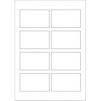 40621 - Label Size 86mm x 52.9mm - 8 label(s) per sheet 40621 - Label Size 86mm x 52.9mm - 8 label(s) per sheet