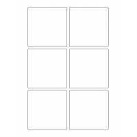 40622 - Label Size 85mm x 85mm - 6 label(s) per sheet 40622 - Label Size 85mm x 85mm - 6 label(s) per sheet