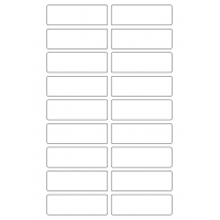 40625 - Label Size 82mm x 27mm - 18 label(s) per sheet 40625 - Label Size 82mm x 27mm - 18 label(s) per sheet