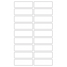 40625 - Label Size 82mm x 27mm - 18 label(s) per sheet 40625 - Label Size 82mm x 27mm - 18 label(s) per sheet