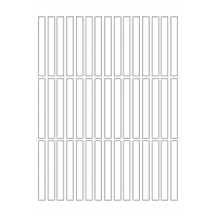 40628 - Label Size 9mm x 81mm - 45 label(s) per sheet 40628 - Label Size 9mm x 81mm - 45 label(s) per sheet