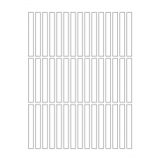 40628 - Label Size 9mm x 81mm - 45 label(s) per sheet 40628 - Label Size 9mm x 81mm - 45 label(s) per sheet