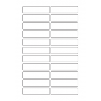 40631 - Label Size 80mm x 20mm - 22 label(s) per sheet 40631 - Label Size 80mm x 20mm - 22 label(s) per sheet