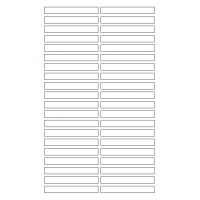 40632 - Label Size 80mm x 10mm - 40 label(s) per sheet 40632 - Label Size 80mm x 10mm - 40 label(s) per sheet