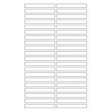 40632 - Label Size 80mm x 10mm - 40 label(s) per sheet 40632 - Label Size 80mm x 10mm - 40 label(s) per sheet