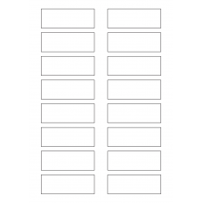 40633 - Label Size 78mm x 28mm - 16 label(s) per sheet 40633 - Label Size 78mm x 28mm - 16 label(s) per sheet