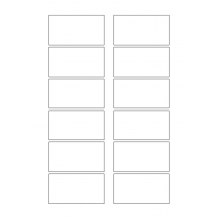 40634 - Label Size 75mm x 40mm - 12 label(s) per sheet 40634 - Label Size 75mm x 40mm - 12 label(s) per sheet
