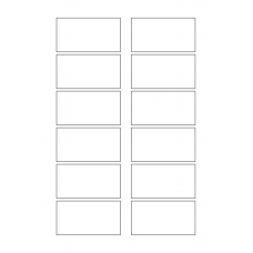 40634 - Label Size 75mm x 40mm - 12 label(s) per sheet 40634 - Label Size 75mm x 40mm - 12 label(s) per sheet