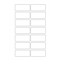 40636 - Label Size 72mm x 31mm - 14 label(s) per sheet 40636 - Label Size 72mm x 31mm - 14 label(s) per sheet