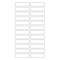 40638 - Label Size 70mm x 18mm - 24 label(s) per sheet 40638 - Label Size 70mm x 18mm - 24 label(s) per sheet