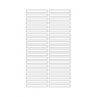 40639 - Label Size 65mm x 7mm - 40 label(s) per sheet 40639 - Label Size 65mm x 7mm - 40 label(s) per sheet