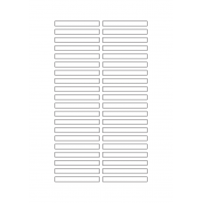 40639 - Label Size 65mm x 7mm - 40 label(s) per sheet 40639 - Label Size 65mm x 7mm - 40 label(s) per sheet