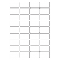 40647 - Label Size 47mm x 28.36mm - 36 label(s) per sheet 40647 - Label Size 47mm x 28.36mm - 36 label(s) per sheet
