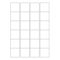 40648 - Label Size 45mm x 45mm - 24 label(s) per sheet 40648 - Label Size 45mm x 45mm - 24 label(s) per sheet