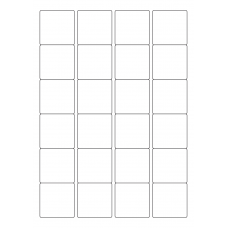 40648 - Label Size 45mm x 45mm - 24 label(s) per sheet 40648 - Label Size 45mm x 45mm - 24 label(s) per sheet