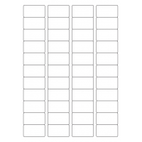 40650 - Label Size 45mm x 25mm - 44 label(s) per sheet 40650 - Label Size 45mm x 25mm - 44 label(s) per sheet