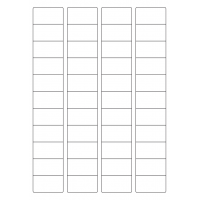 40651 - Label Size 45mm x 25mm - 44 label(s) per sheet 40651 - Label Size 45mm x 25mm - 44 label(s) per sheet