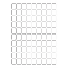 40658 - Label Size 19mm x 24mm - 90 label(s) per sheet 40658 - Label Size 19mm x 24mm - 90 label(s) per sheet