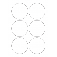 40662 - Label Size 85mm dia - 6 label(s) per sheet 40662 - Label Size 85mm dia - 6 label(s) per sheet