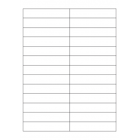 40685 - Label Size 99mm x 20mm - 26 label(s) per sheet 40685 - Label Size 99mm x 20mm - 26 label(s) per sheet