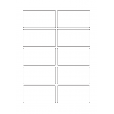 40686 - Label Size 85mm x 45mm - 10 label(s) per sheet 40686 - Label Size 85mm x 45mm - 10 label(s) per sheet