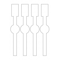 40687 - Label Size 45mm x 256mm - 4 label(s) per sheet 40687 - Label Size 45mm x 256mm - 4 label(s) per sheet