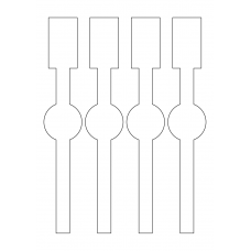 40687 - Label Size 45mm x 256mm - 4 label(s) per sheet 40687 - Label Size 45mm x 256mm - 4 label(s) per sheet