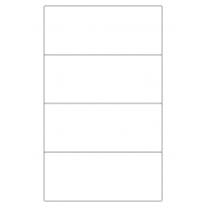 40697 - Label Size 170mm x 70mm - 4 label(s) per sheet 40697 - Label Size 170mm x 70mm - 4 label(s) per sheet